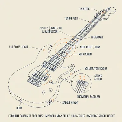 How to Silence the Buzz: A DIY Guide to Fixing Electric Guitar Fret Buzz
