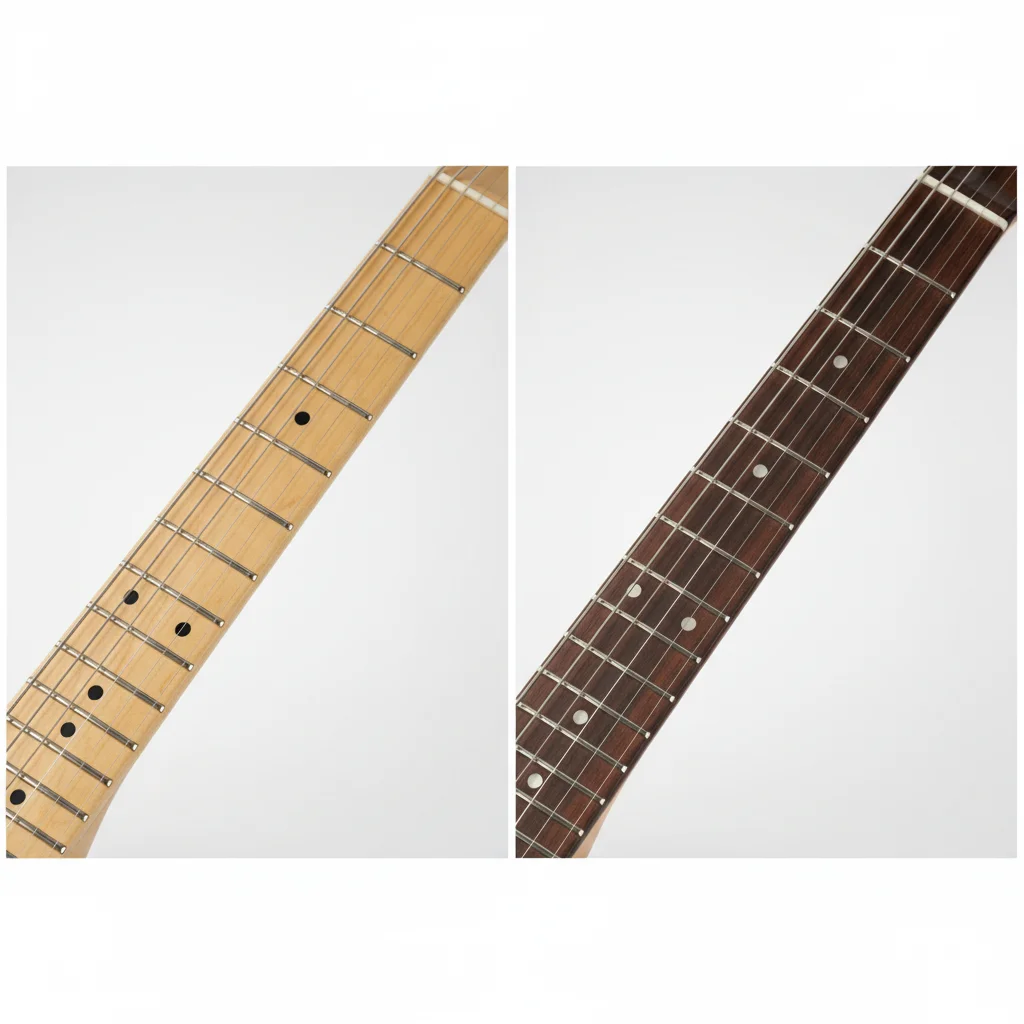 electric guitar fretboard